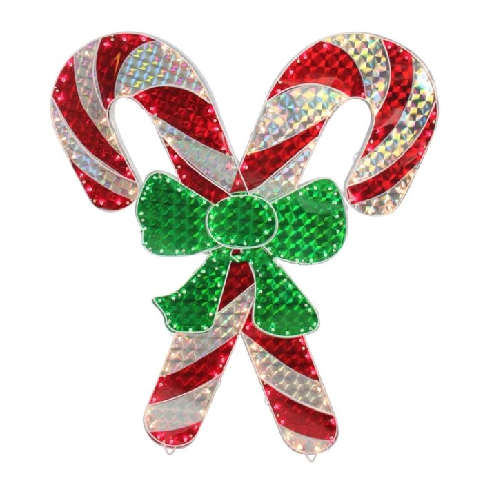 Candy cane decor outdoor