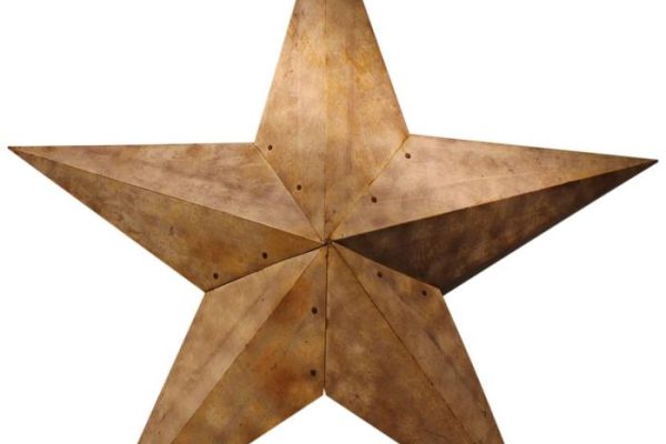 Large outdoor metal star decor