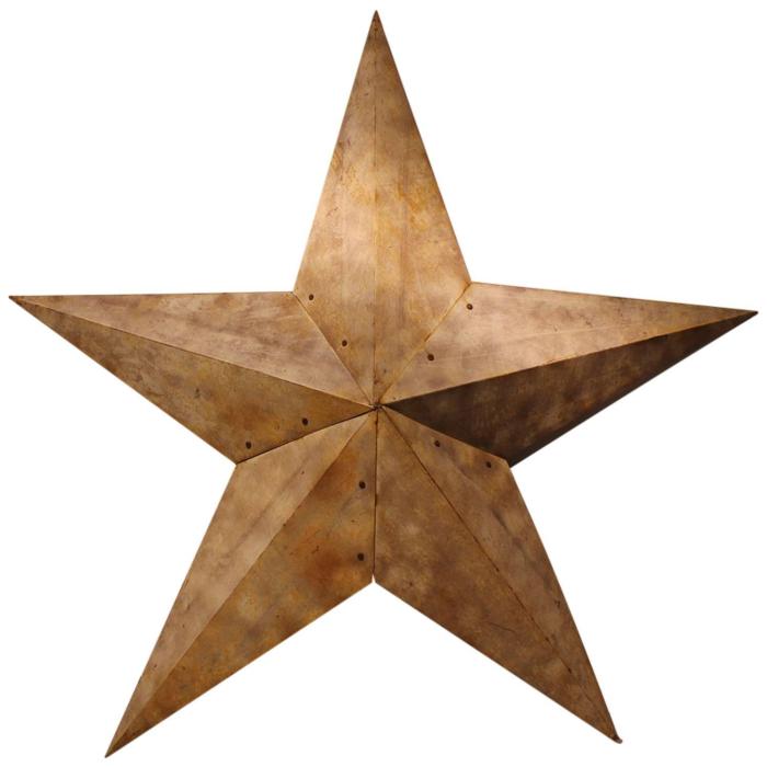 Large outdoor metal star decor