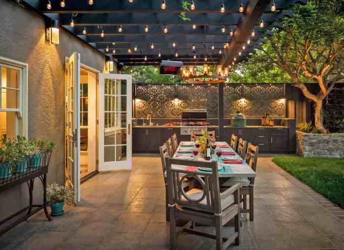 Outdoor dining decor ideas