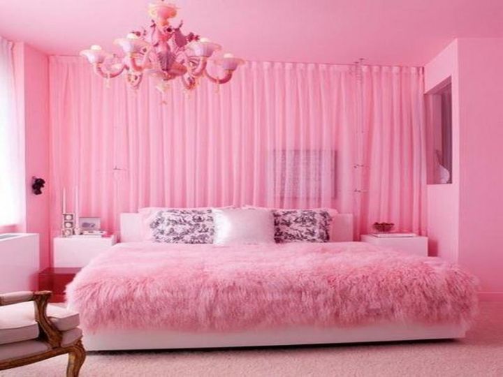 Pink decor for room