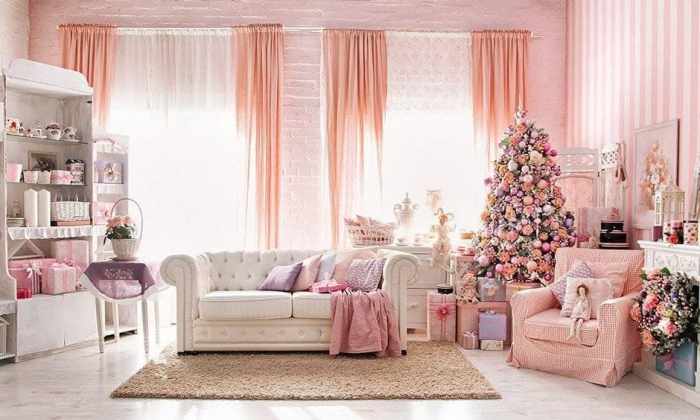 Pink decor for room