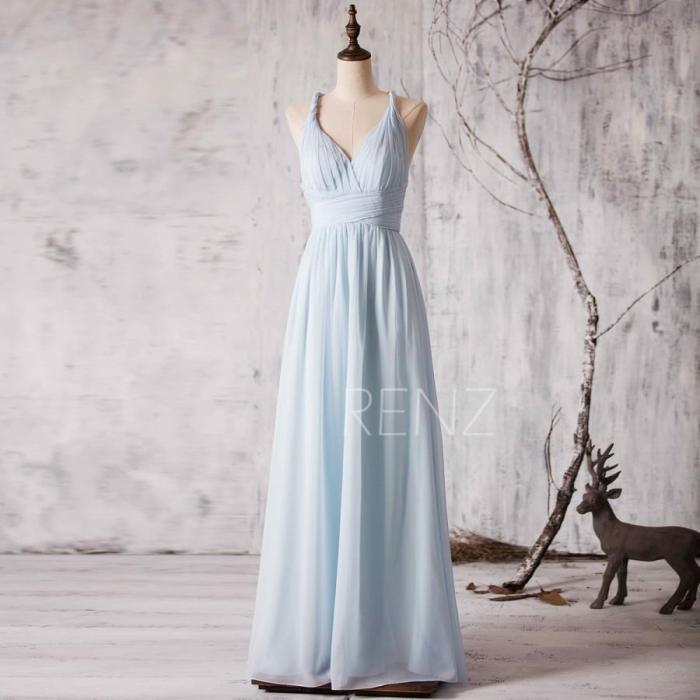 Light blue summer dress for wedding