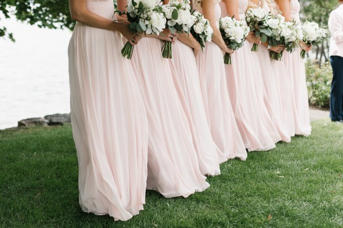 Lace lavender wedding dress