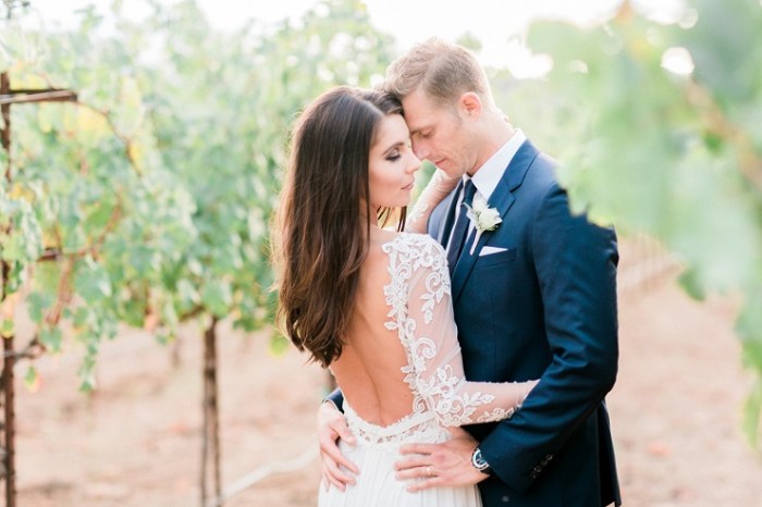 Lace wedding dress open back